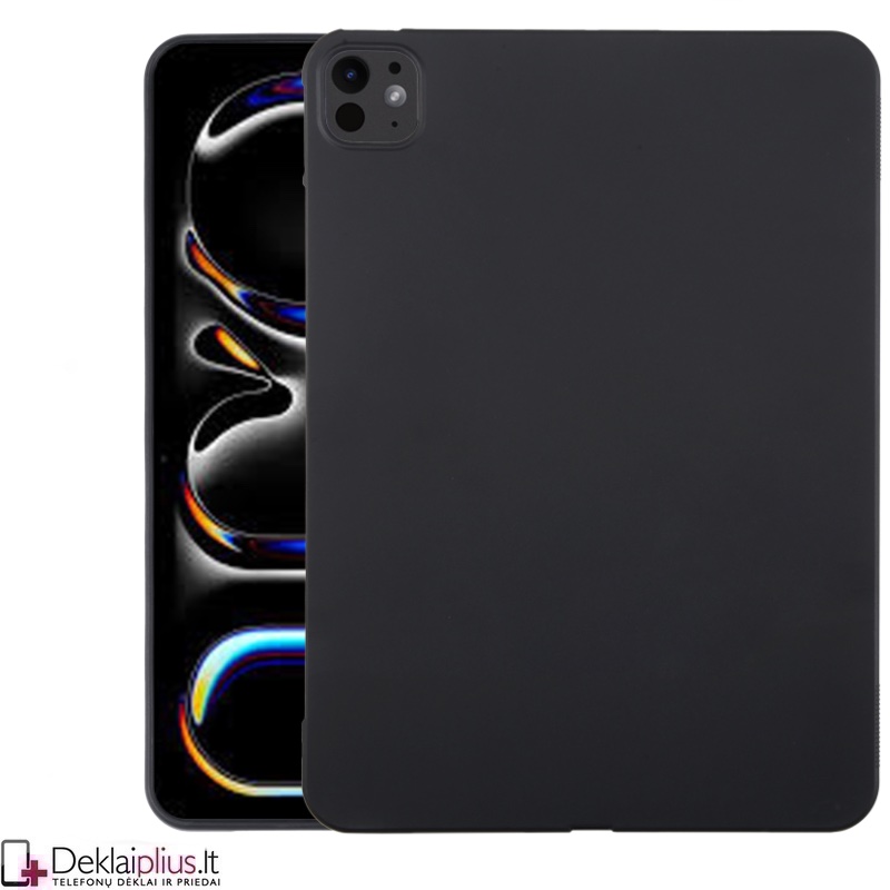 Plonas silikoninis dėklas - juodas (Apple Ipad Pro 13 (2024-2025) Plonas silikoninis dėklas - juodas (Apple Ipad Pro 13 (2024-2025)